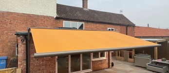 Orange awning